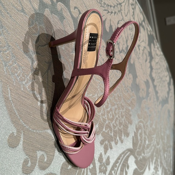 NEW WHITE HOUSE BLACK MARKET pink/purple heels - Picture 5 of 5